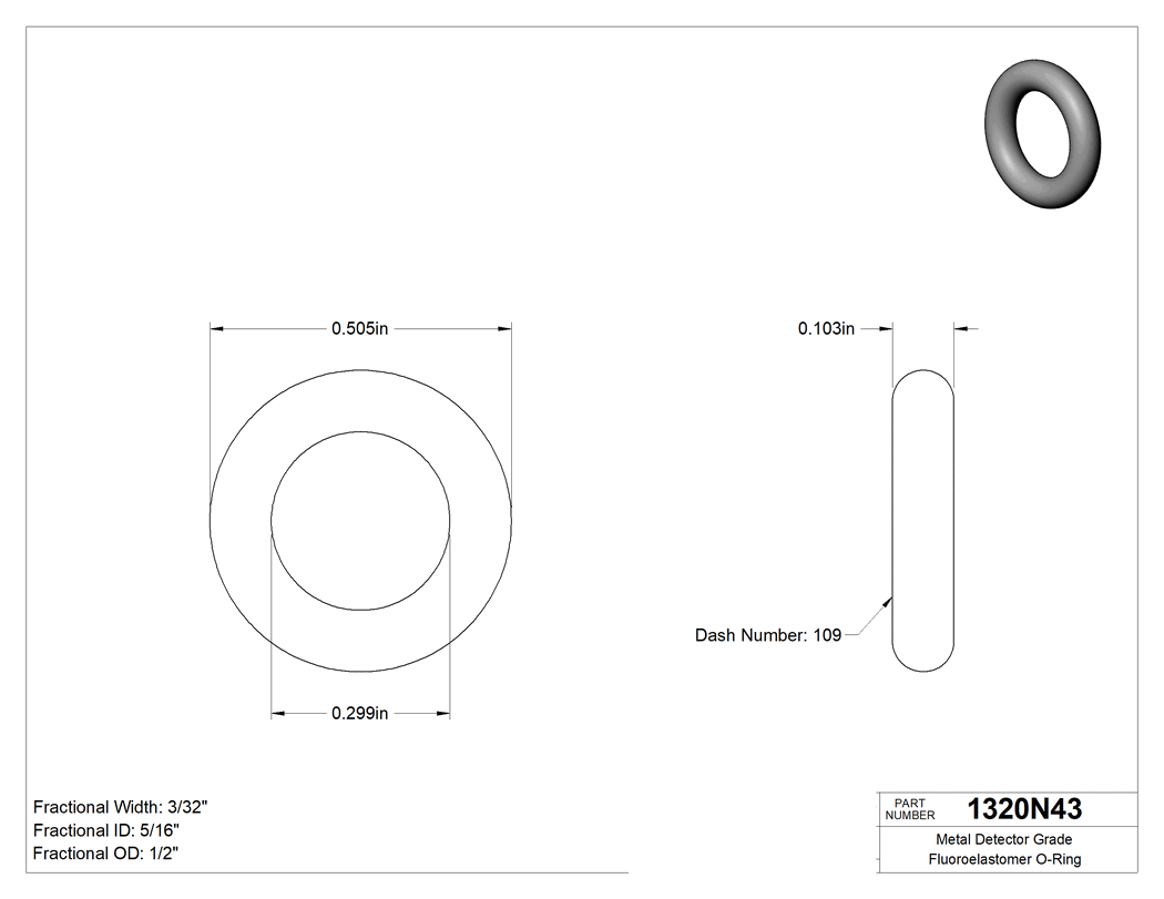 Technical drawing - 1320N43